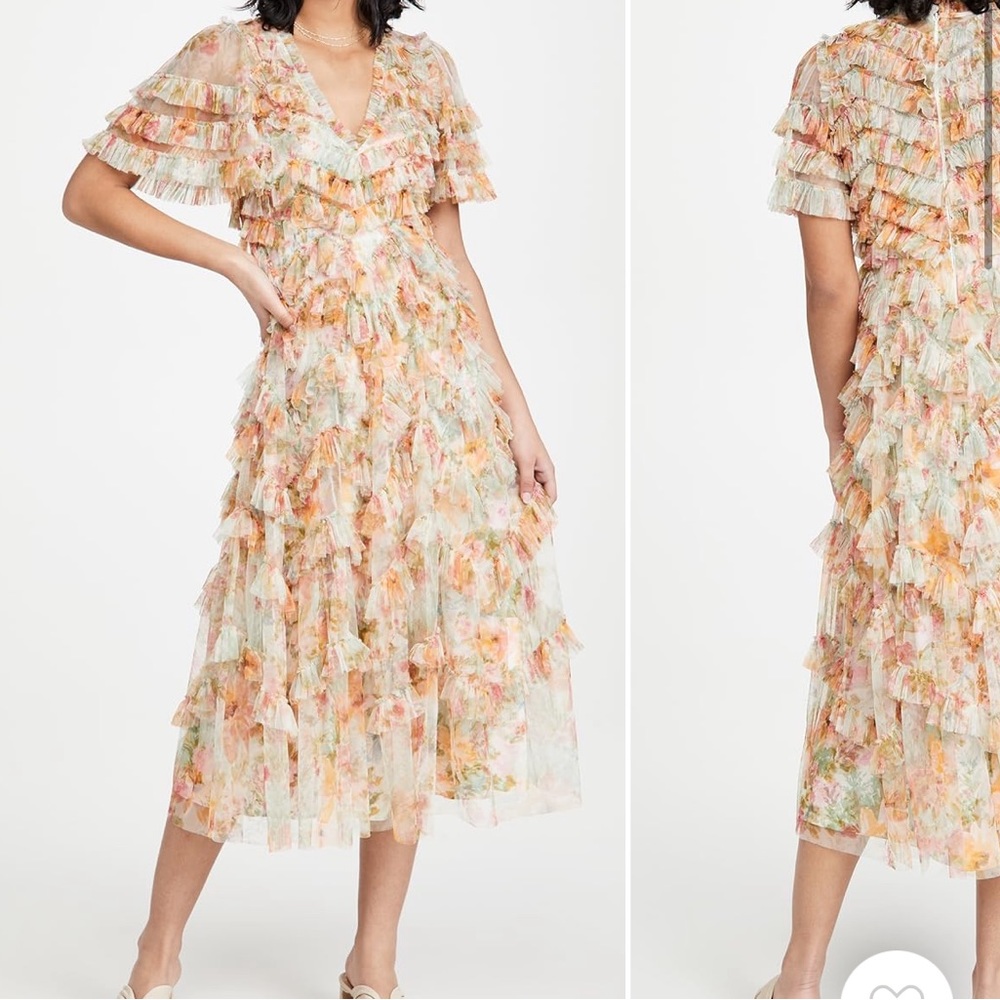 Needs & Thread Sunset Garden V Neck Ballerina Dress